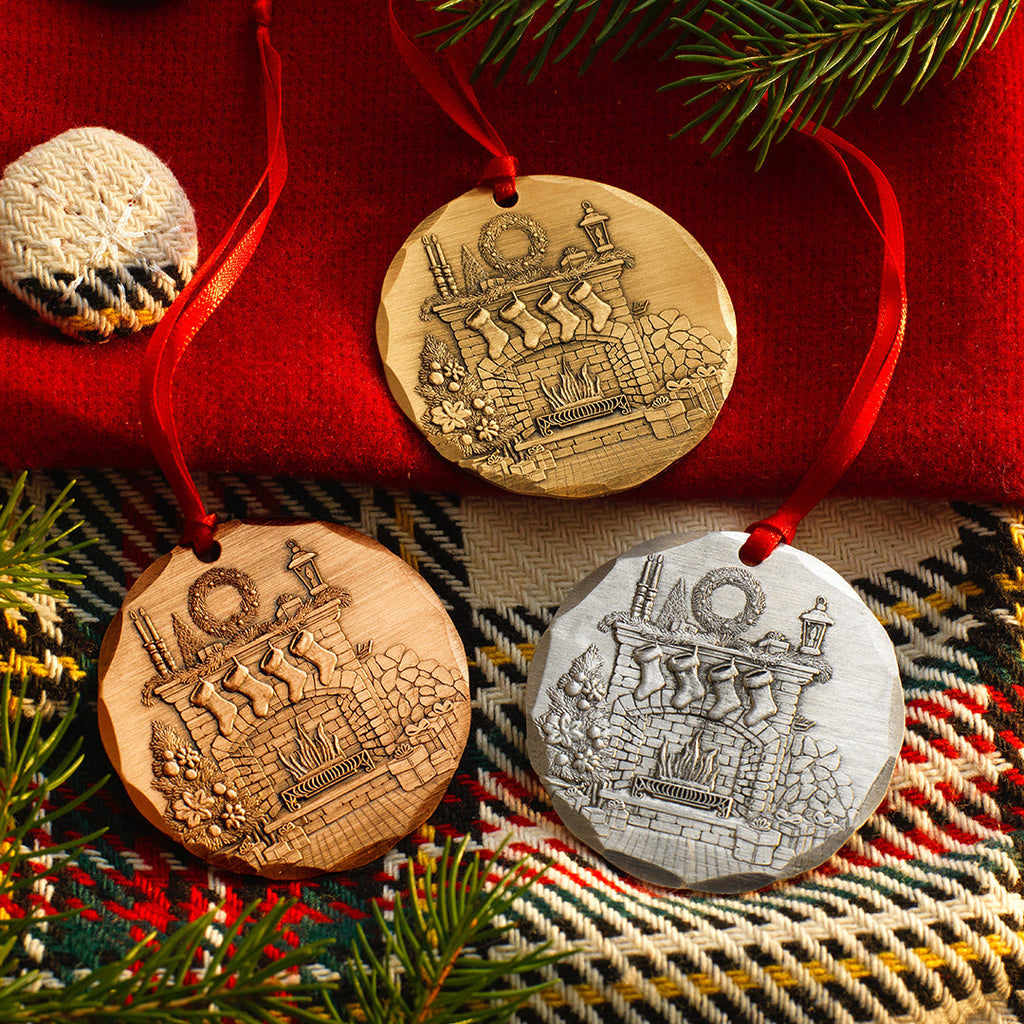 2026 Annual Ornament- Cozy Christmas Hearth (Aluminum)