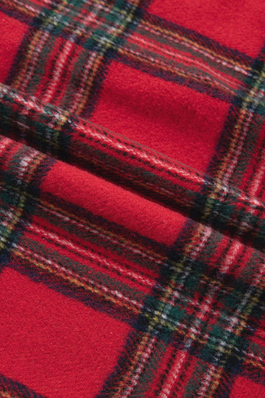 Plaid Button Front Long Sleeve Shacket