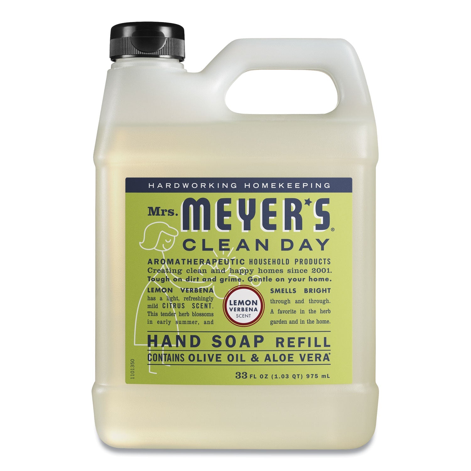 Mrs. Meyer's Clean Day Liquid Hand Soap Refill, Lemon Verbena, 33 oz